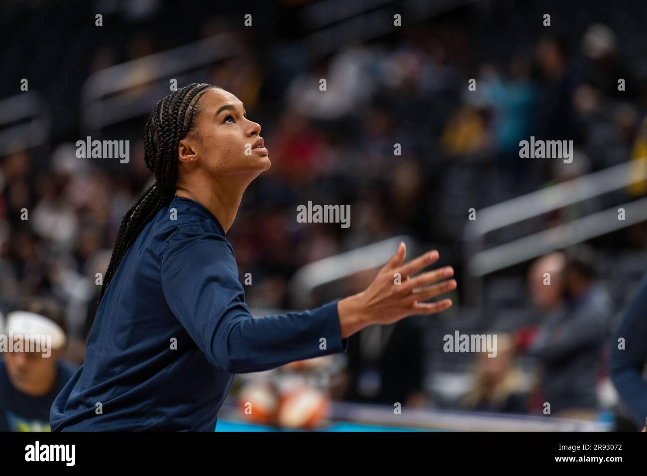 Los Angeles, USA. 23rd June, 2023. Basketball, Women, WNBA; Los Angeles  Sparks vs. Dallas Wings. German national player Satou Sabally (r) in  action. Credit: Maximilian Haupt/dpa/Alamy Live News Stock Photo - Alamy