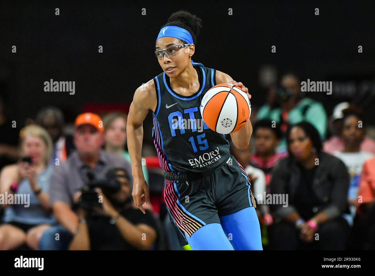 COLLEGE PARK, GA JUNE 23 Atlanta guard Allisha Gray (15) brings the