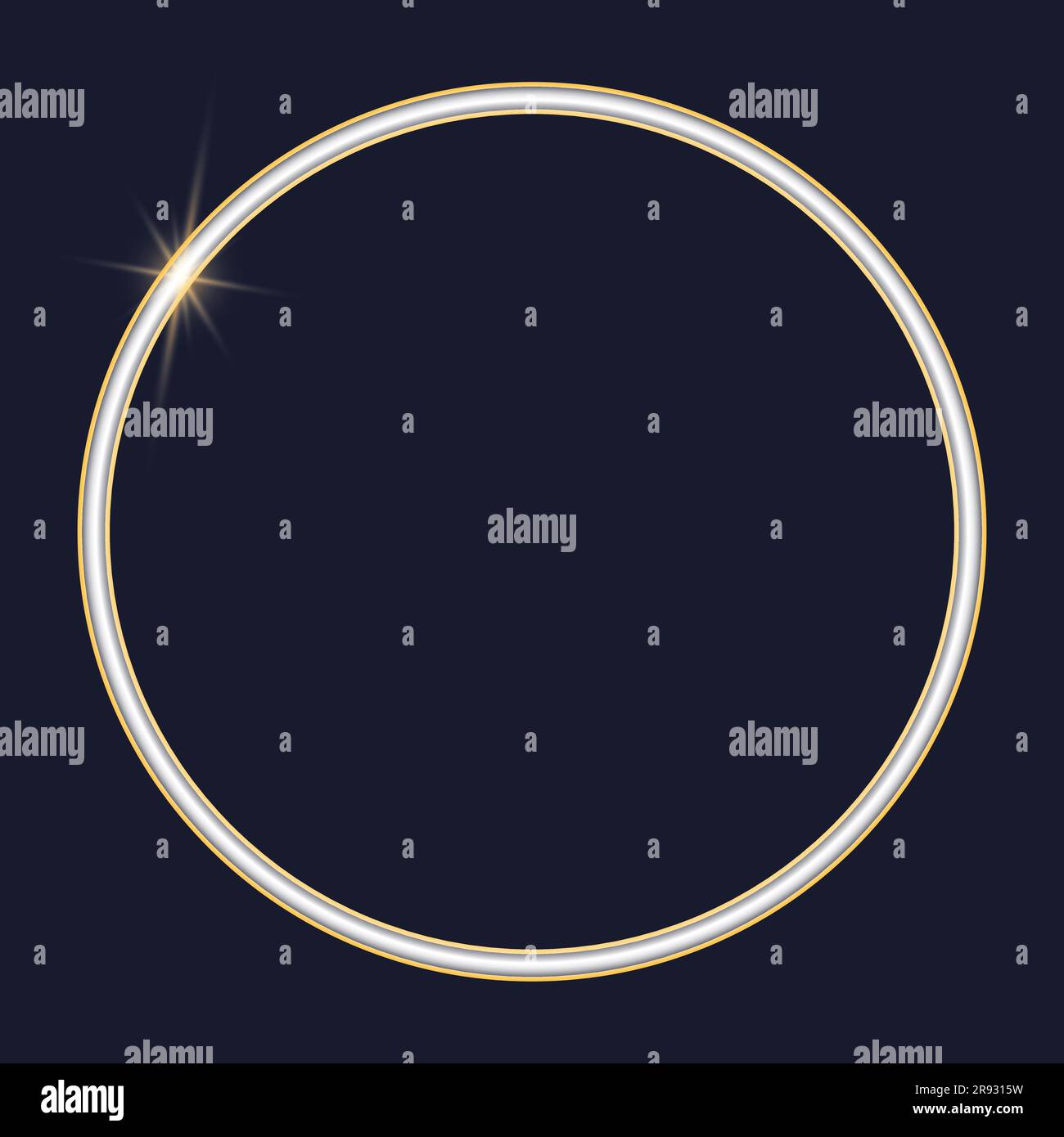 Gold vector circle frame vector vectors hi-res stock photography and ...