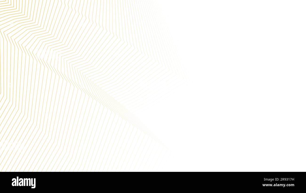 Golden wavy lines on a light background. Sinuous lines for covers ...