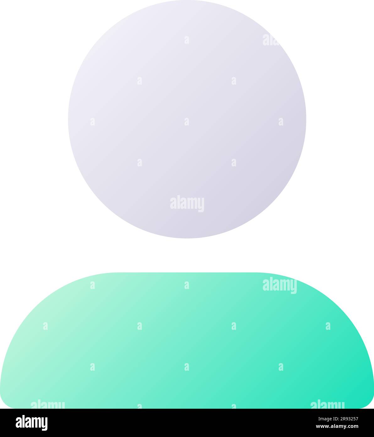 Account avatar pixel perfect flat gradient two-color ui icon Stock Vector