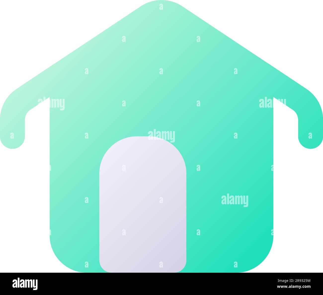 House pixel perfect flat gradient two-color ui icon Stock Vector