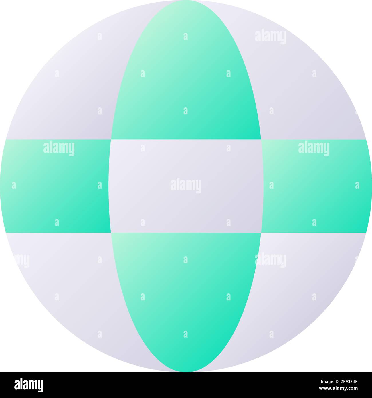 Globe pixel perfect flat gradient two-color ui icon Stock Vector Image ...