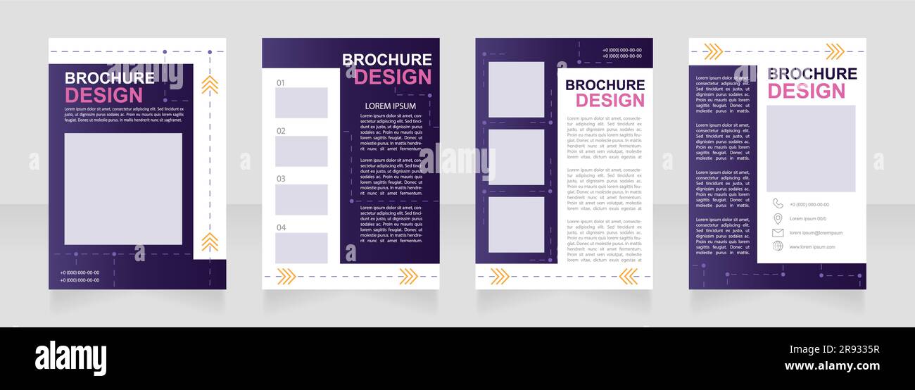 Scientific method of medical researching blank brochure design Stock ...