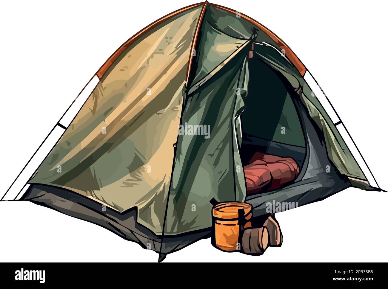camping tent vector over white Stock Vector Image & Art Alamy