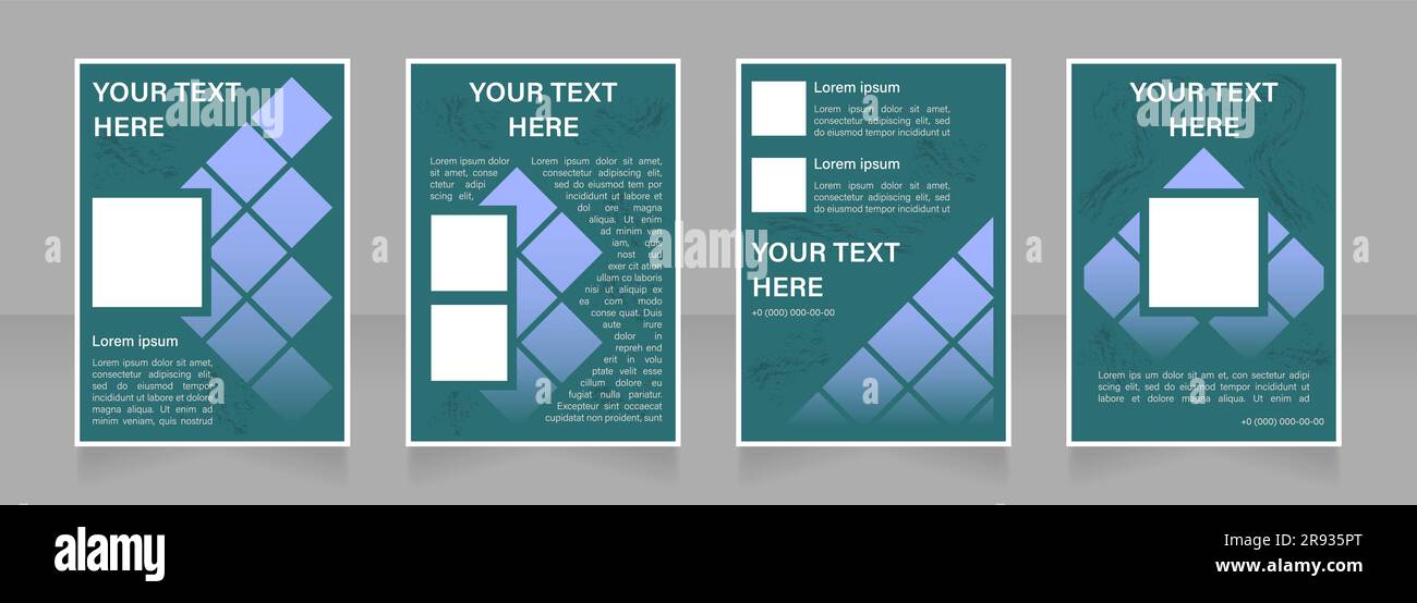 Planning business activities blank brochure layout design Stock Vector