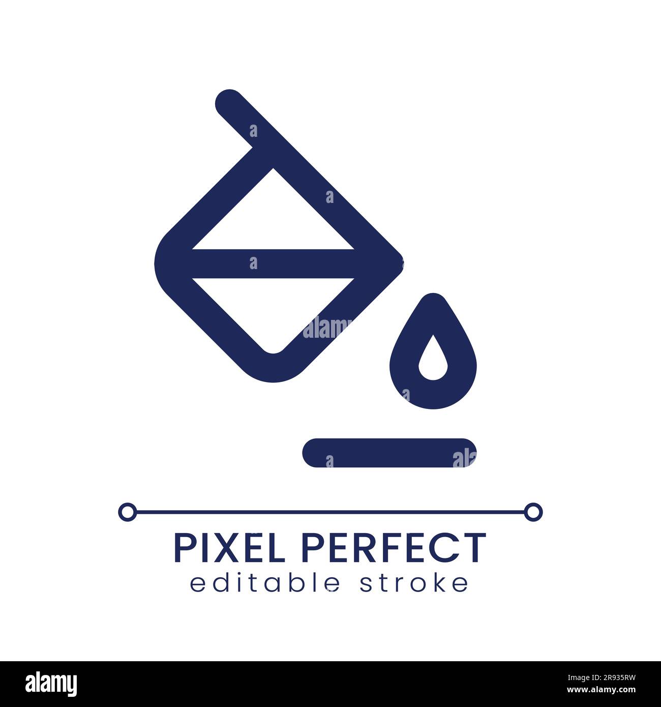 Background color pixel perfect linear ui icon Stock Vector Image & Art ...