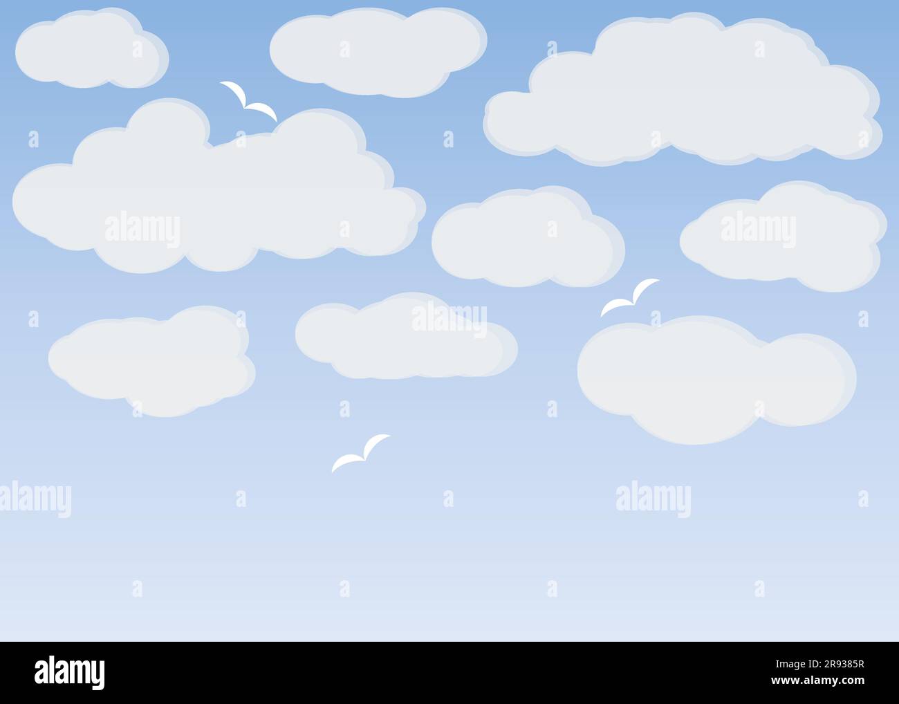 Blue sky clouds creative Stock Vector Images - Alamy