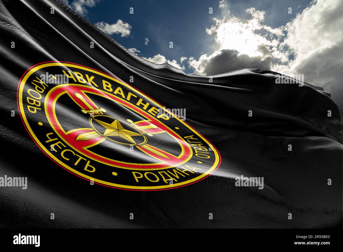 flag The Wagner Group PMC Wagner Stock Photo - Alamy