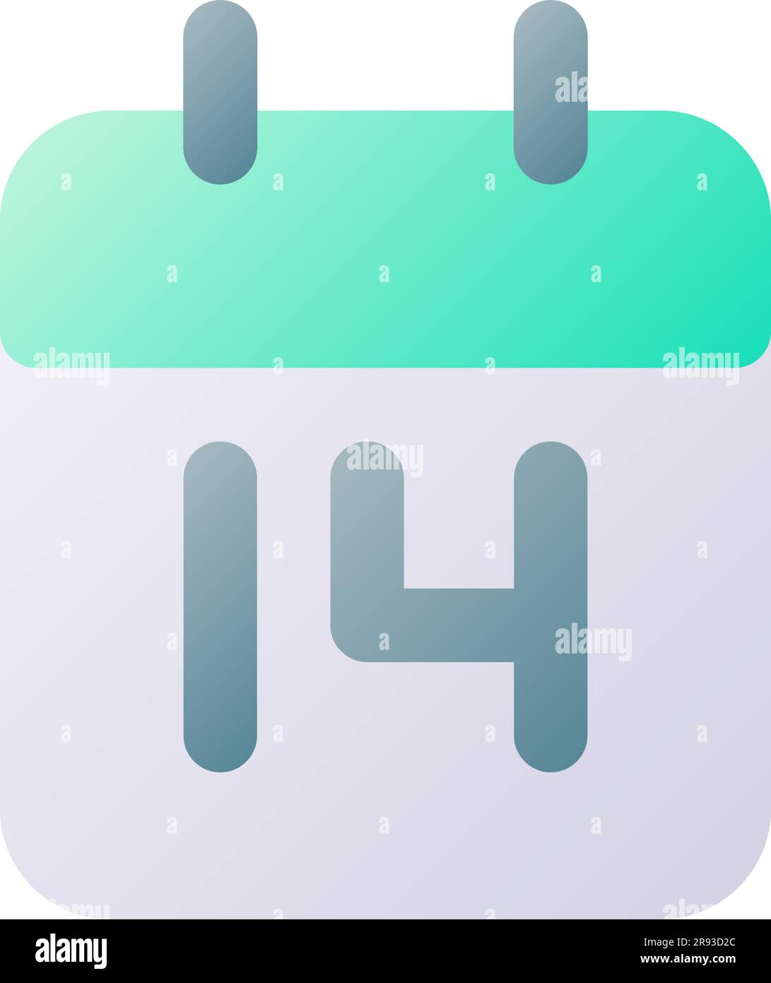 Calendar application pixel perfect flat gradient two-color ui icon Stock Vector