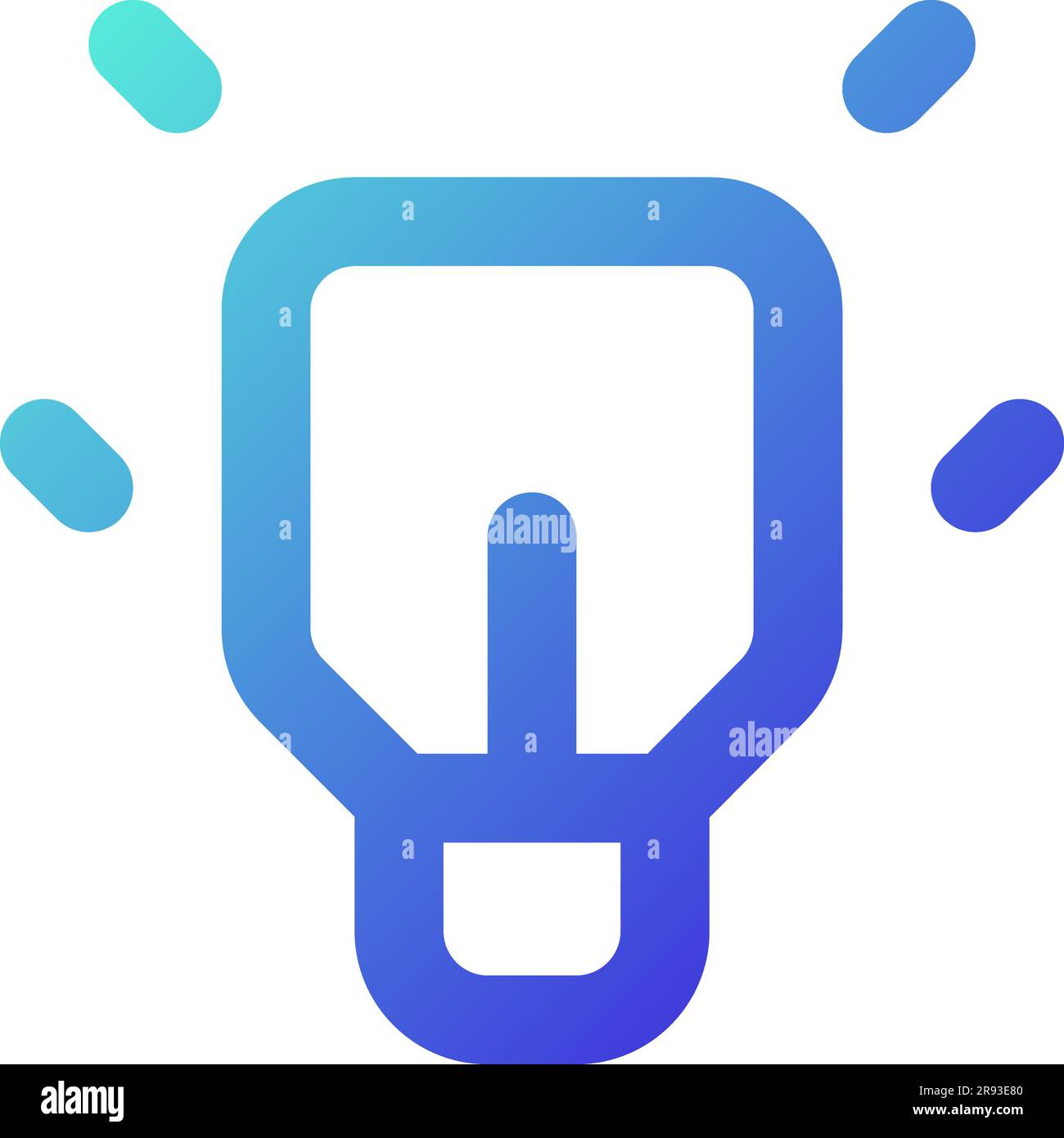 Messenger features pixel perfect gradient linear ui icon Stock Vector