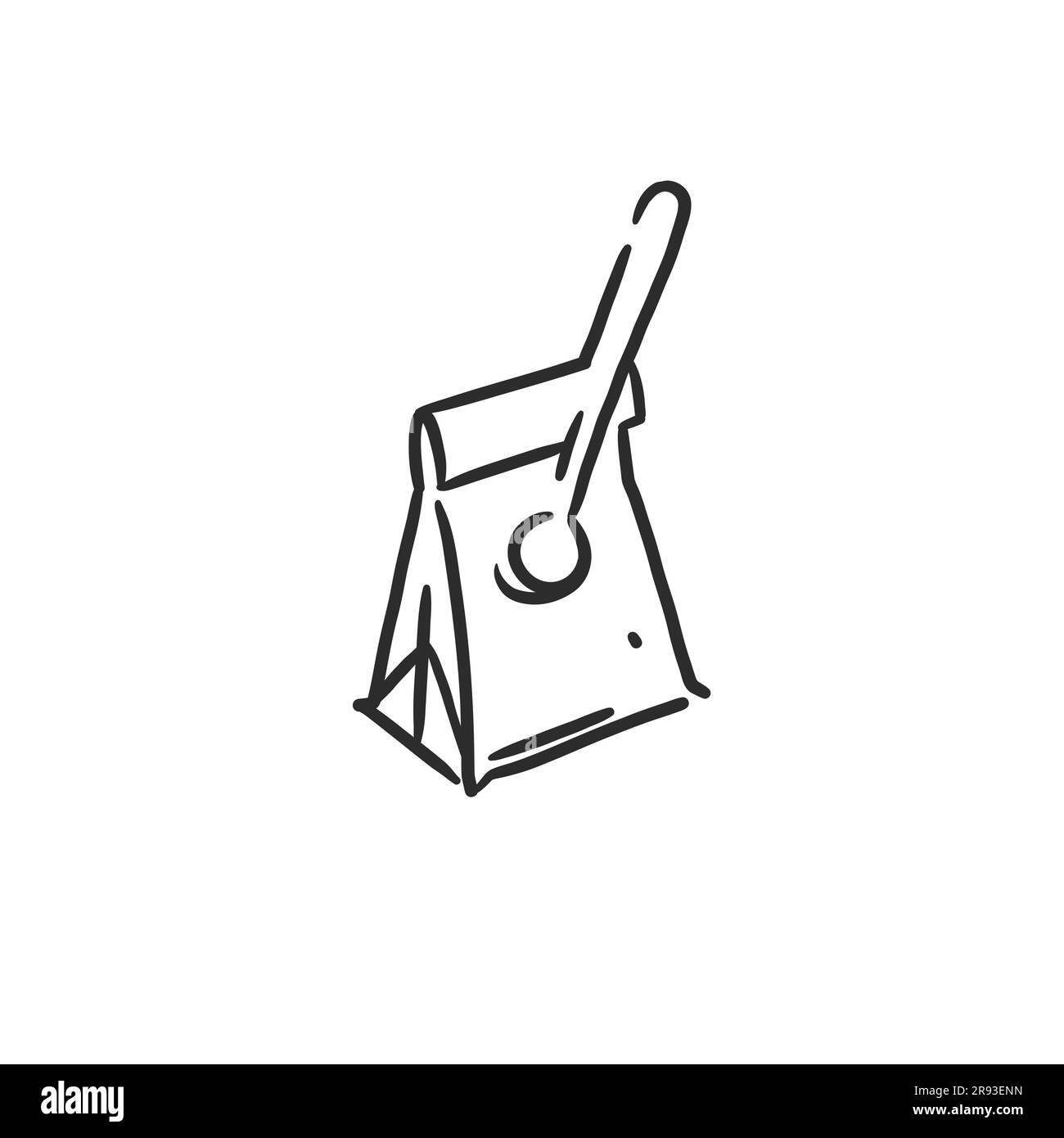 Hand drawn vector abstract graphic doodle simple minimalistic line