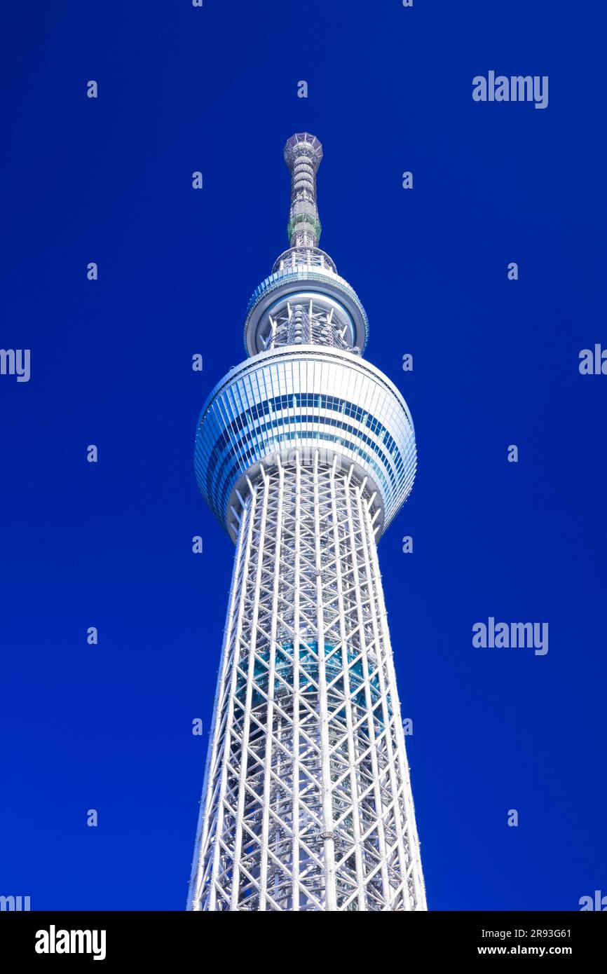 Tokyo tower japan low angle hi-res stock photography and images - Alamy