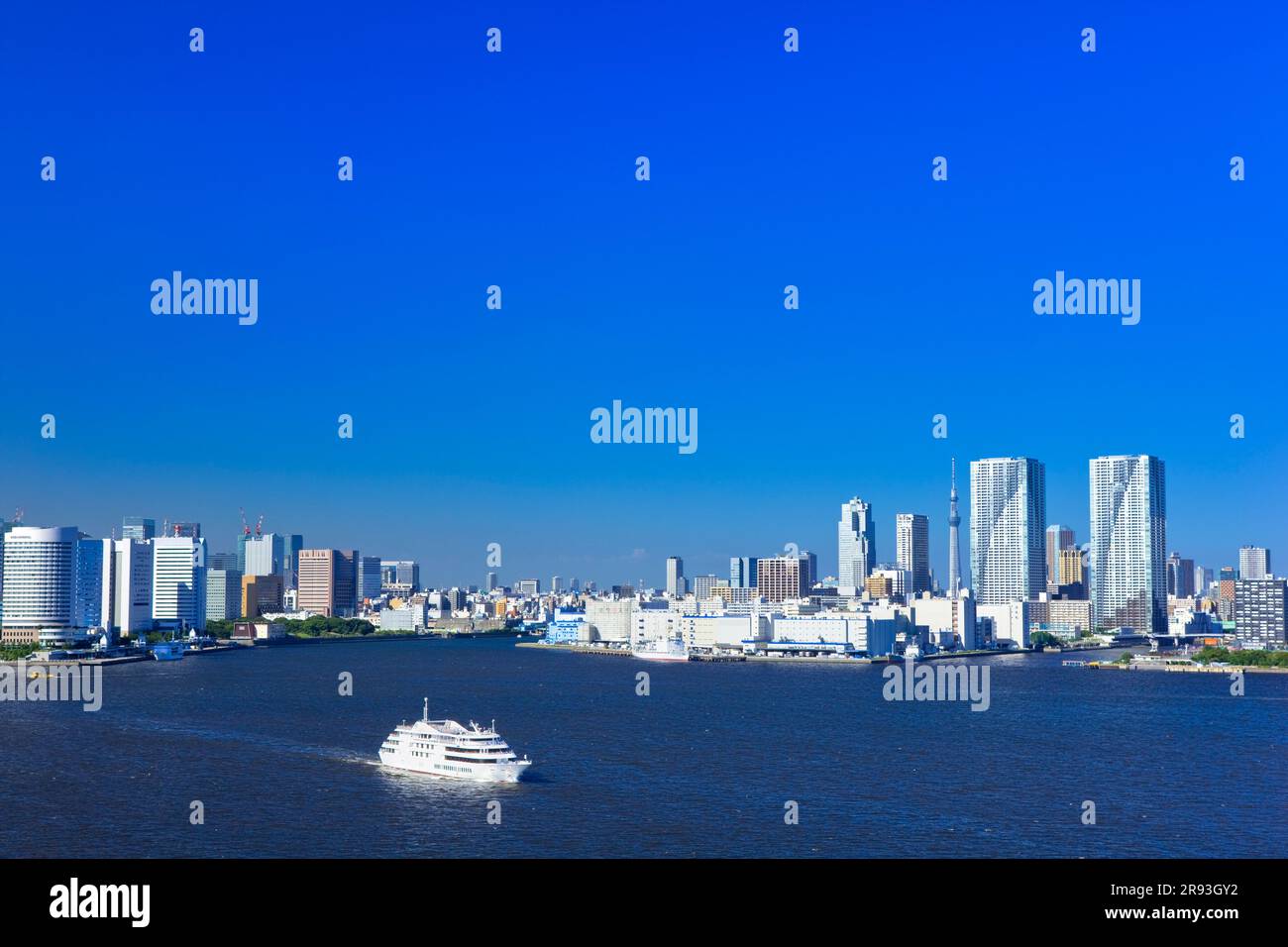 Tokyo Bay and Tokyo Sky Tree Stock Photo