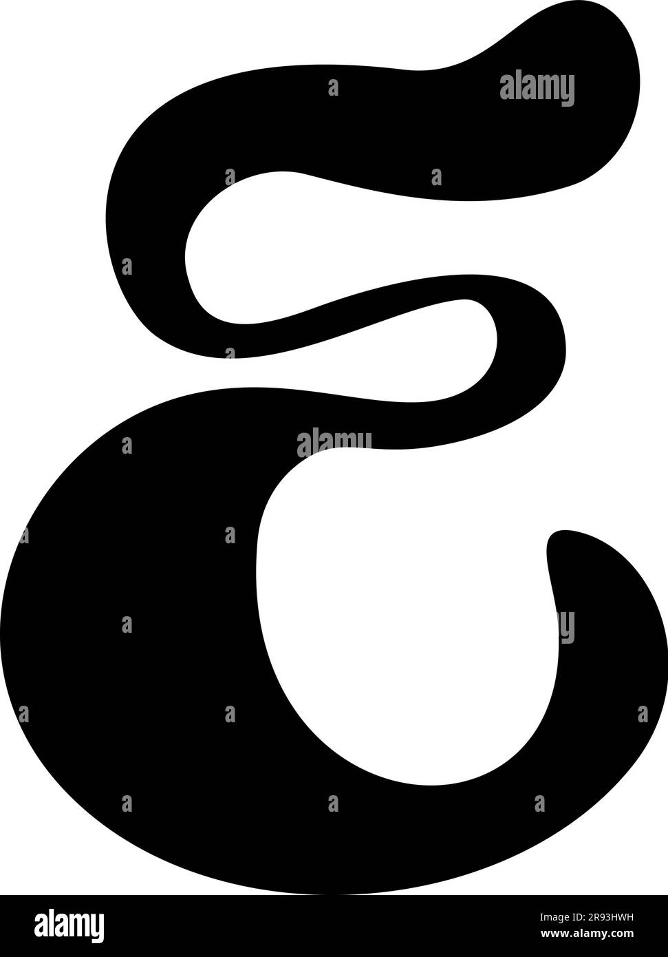 Display liquid vector letter E alphabet. capital letter Element for ...