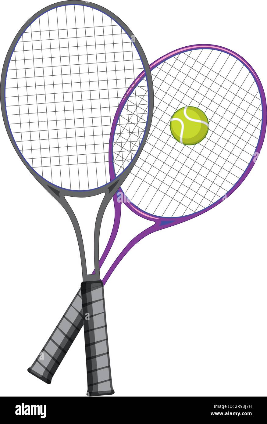 Tennis Racket with Ball Vector illustration Stock Vector Image & Art ...