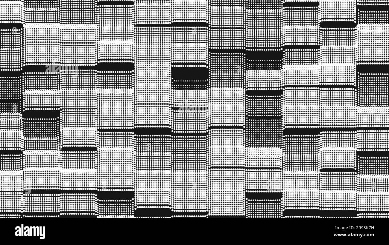 Pixel art mountain view Black and White Stock Photos & Images - Alamy