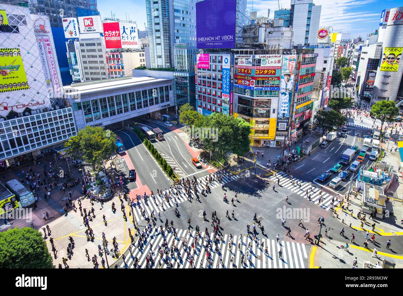 Shibuya Scramble Crossing Stock Photo