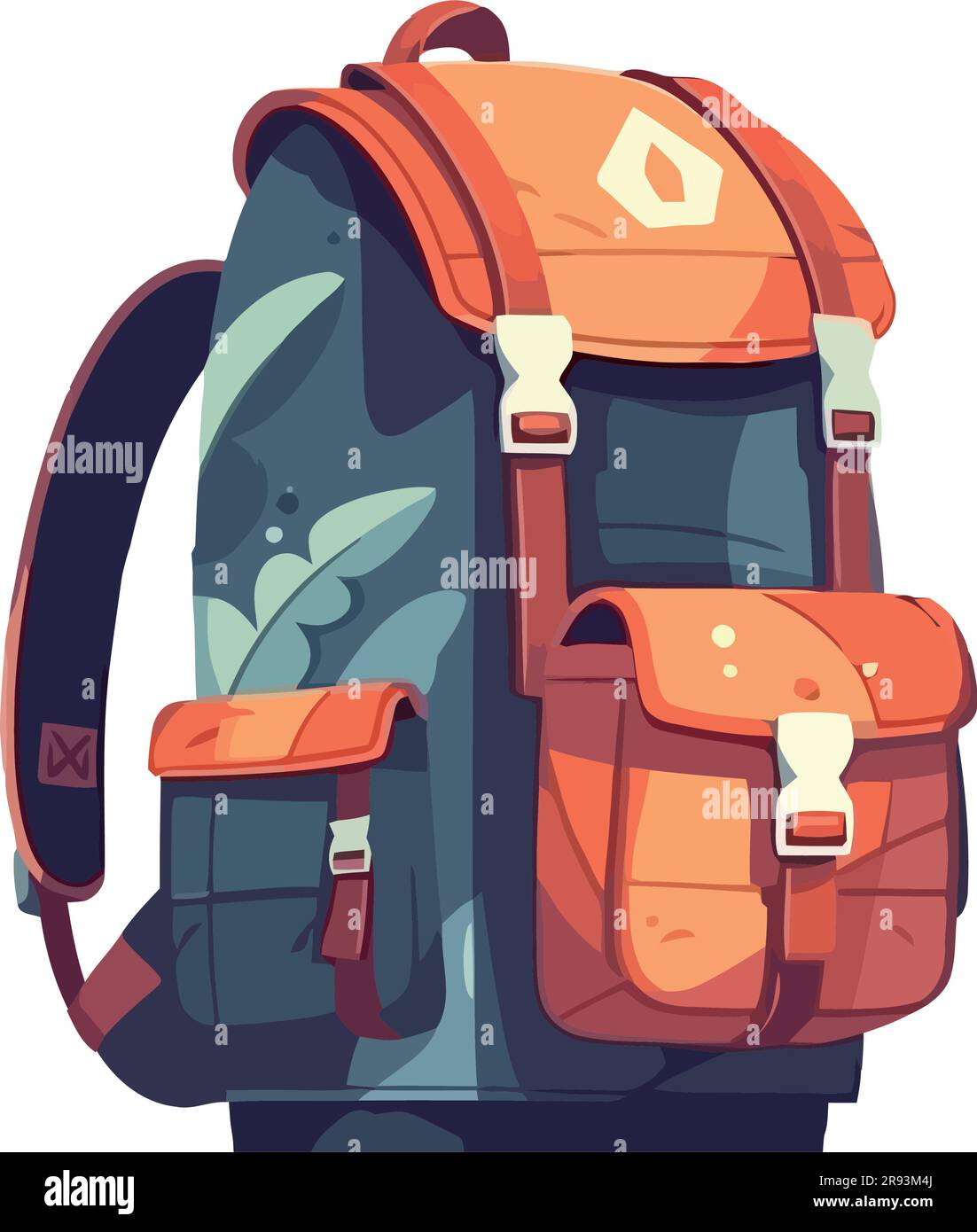 Adventure backpack for exploration over white Stock Vector Image & Art ...