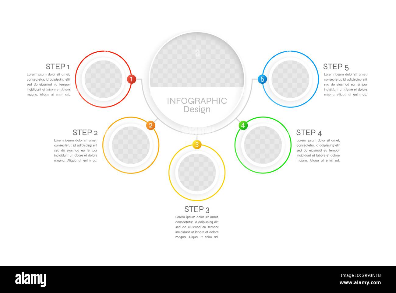Resource optimization infographic chart design template Stock Vector ...