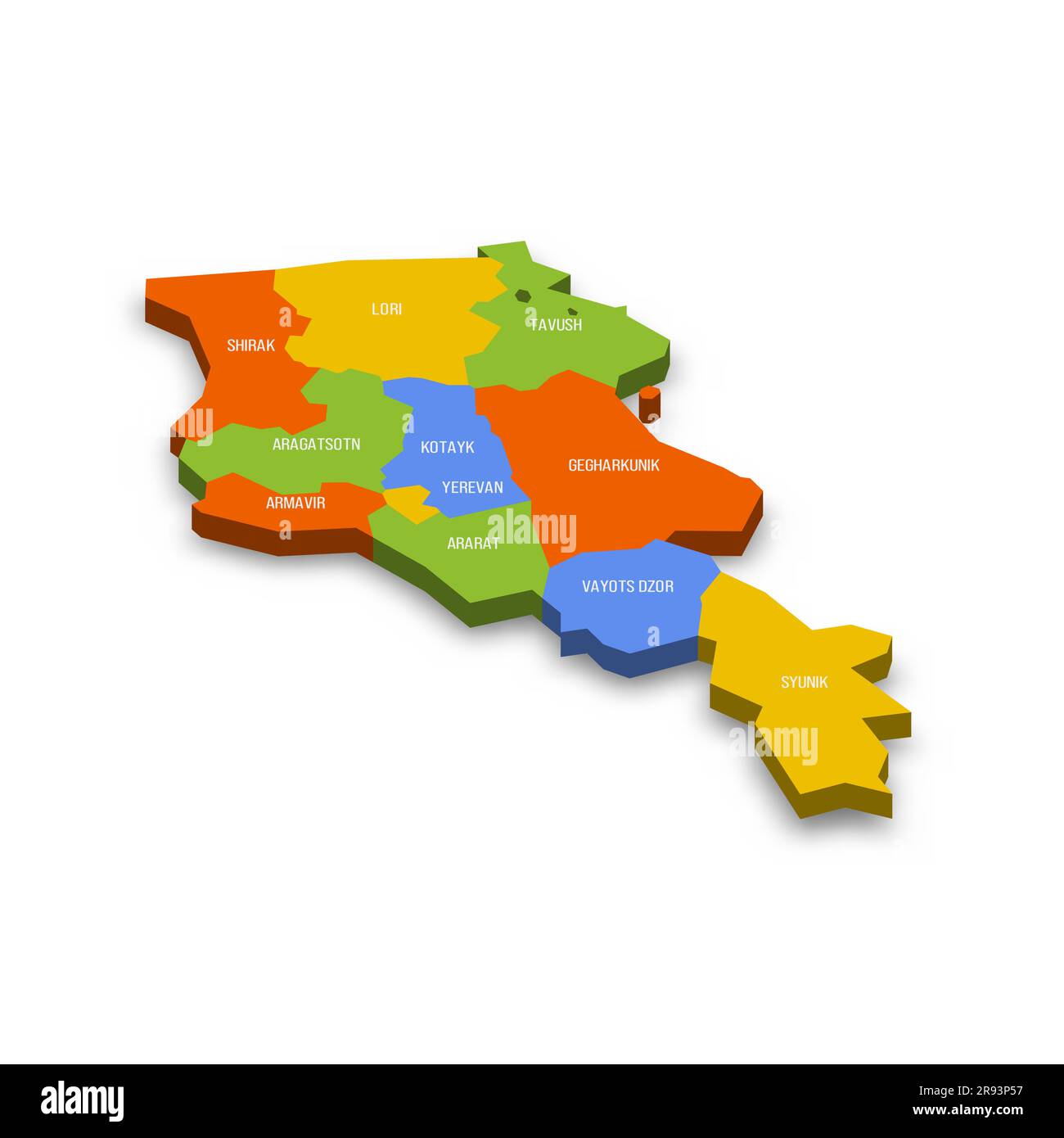 Large detailed political and administrative map of Armenia with roads and  cities - 2002, Armenia, Asia, Mapsland