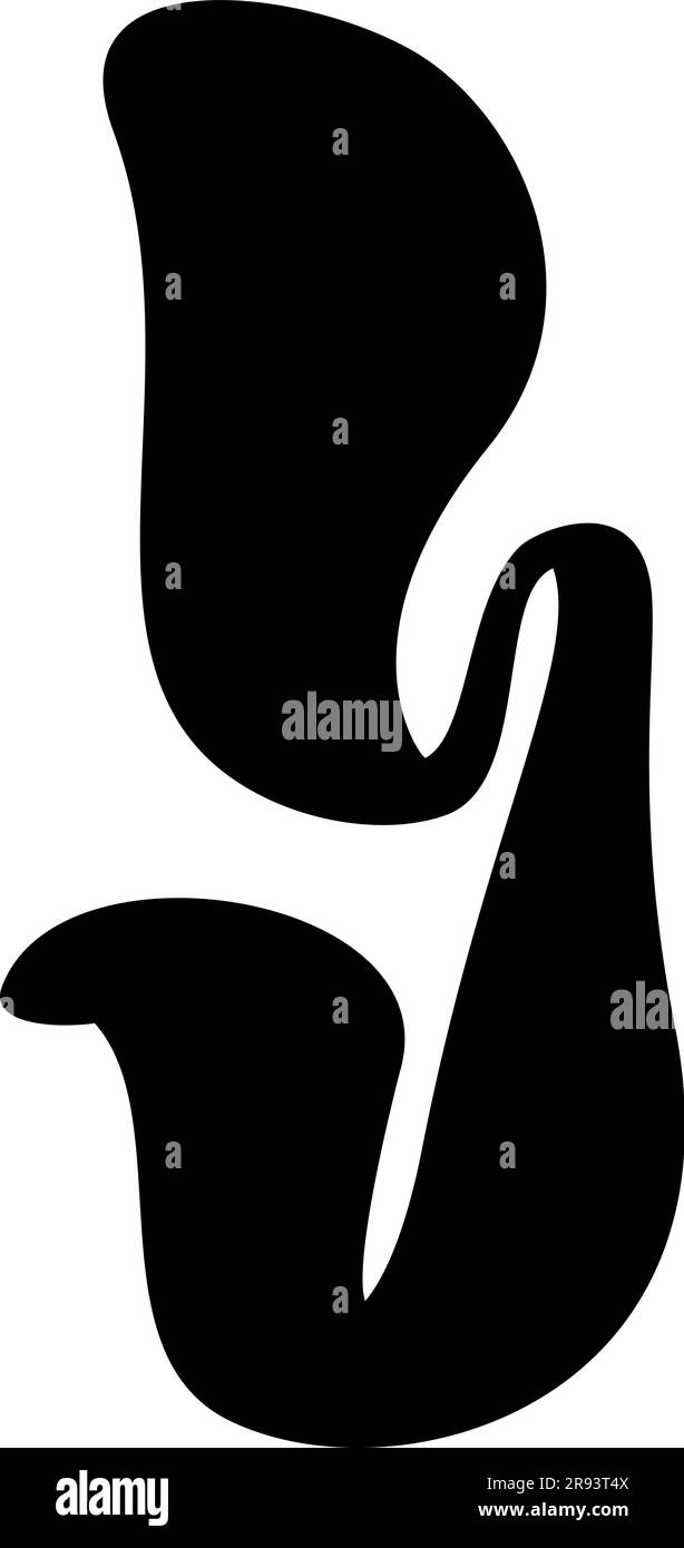 Display liquid vector font letter I alphabet. capital letter Typeface abc element for social media, web design, poster, banner, greeting card Stock Vector