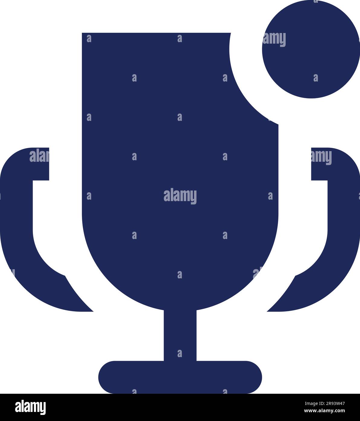 Notification about competition black glyph ui icon Stock Vector