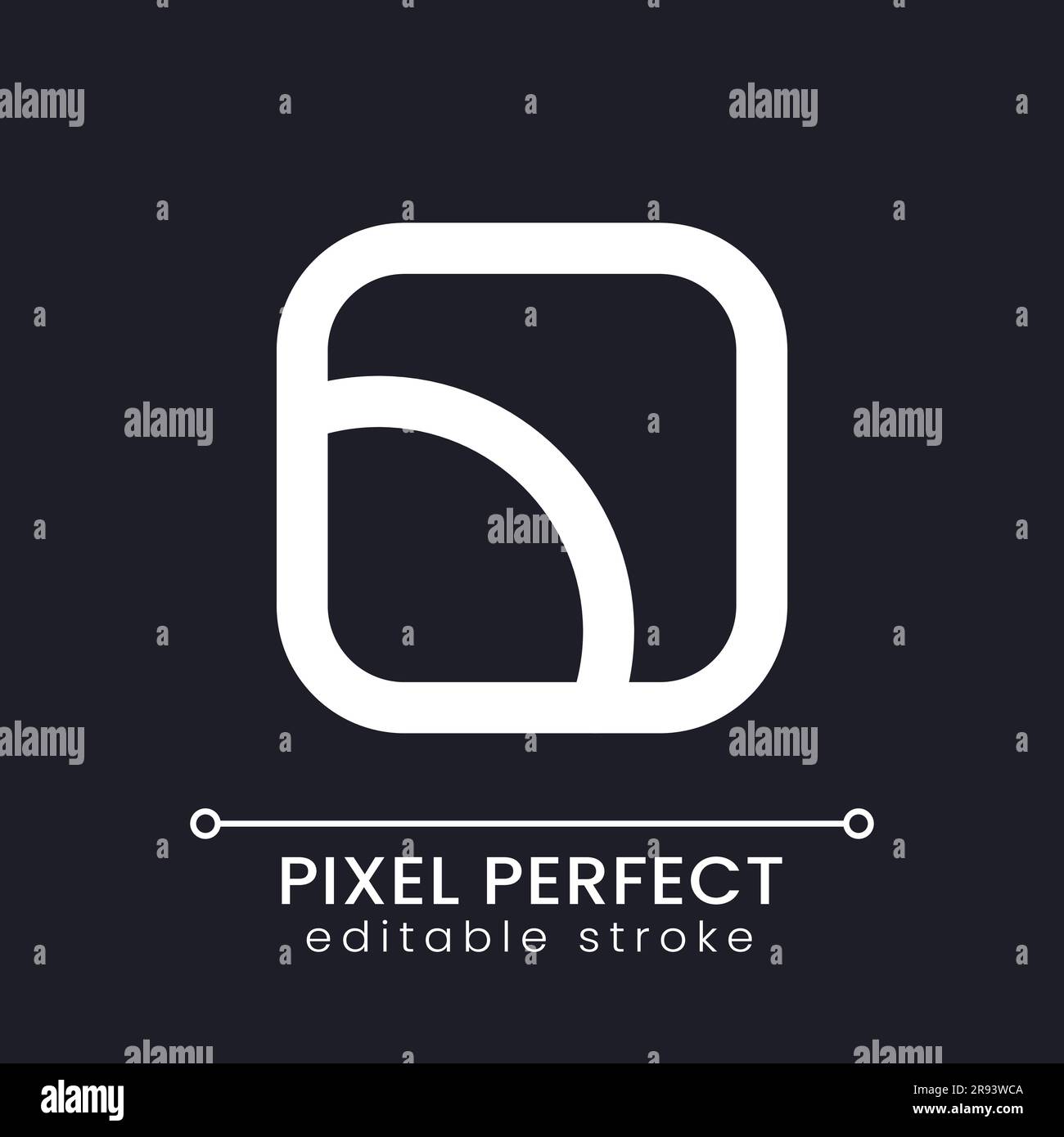 Color saturation pixel perfect white linear ui icon for dark theme ...