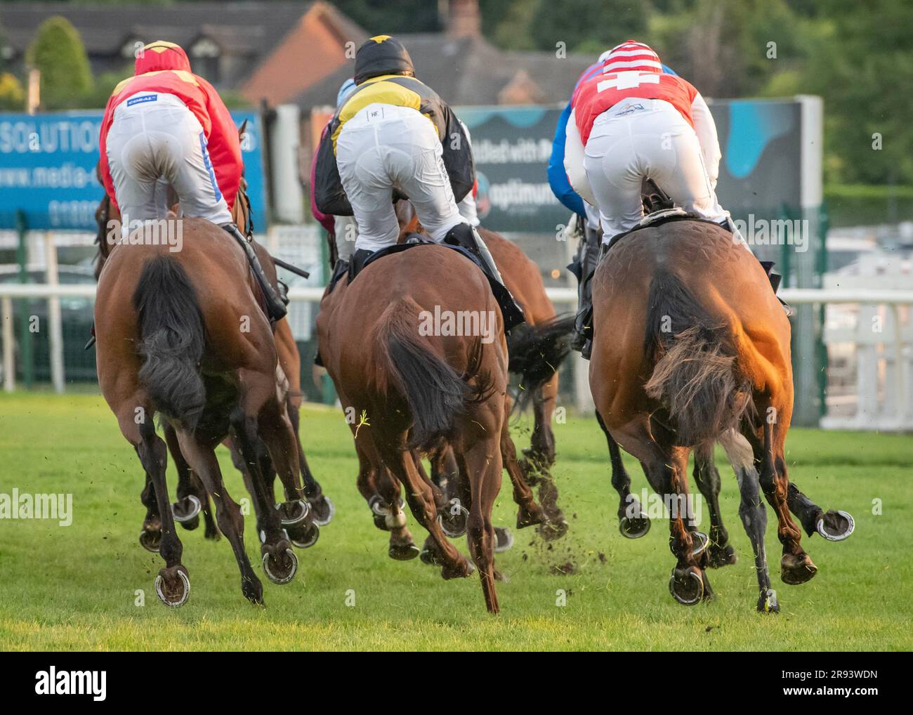 Horse Racing Uttoxeter UK Stock Photo Alamy
