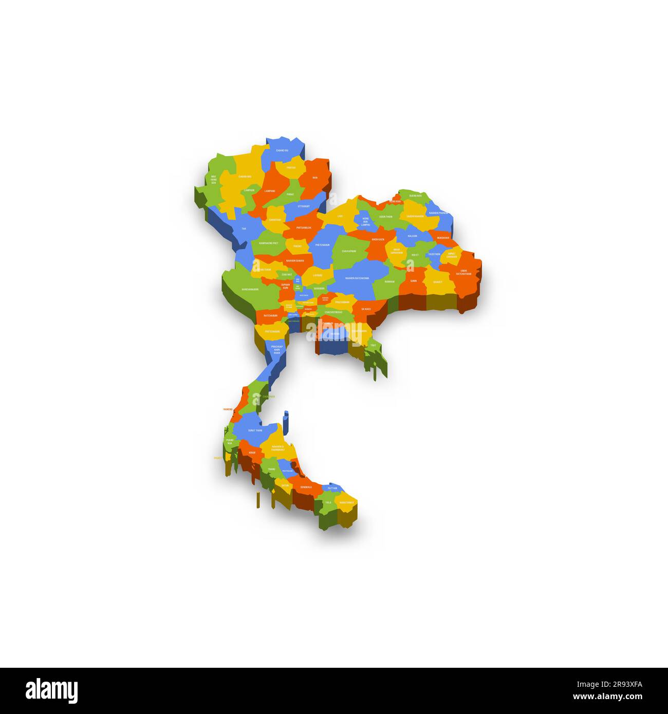 Thailand Political Map Of Administrative Divisions Pr vrogue.co