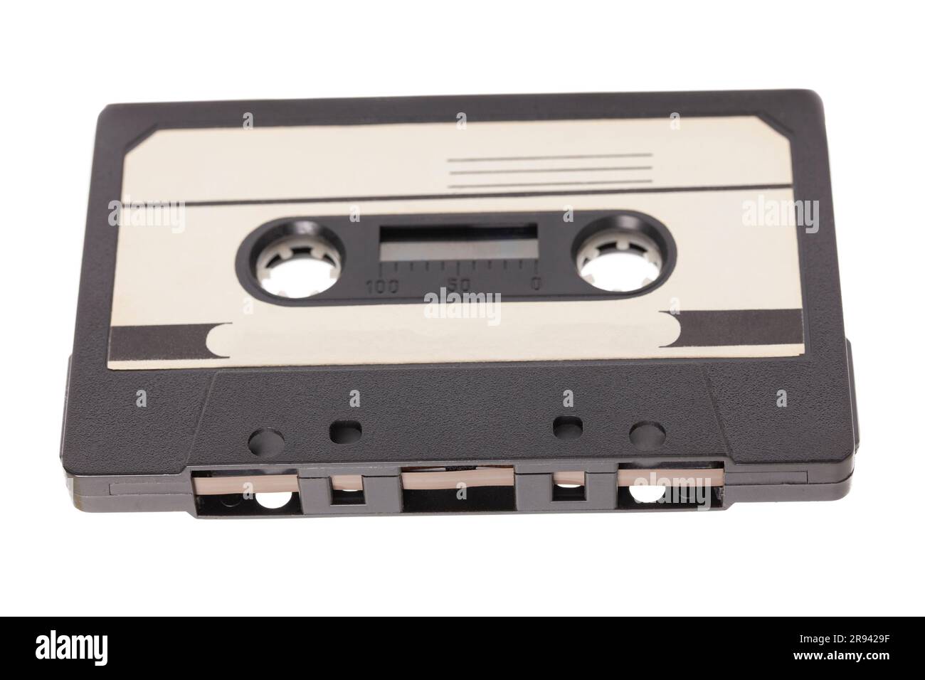 Audio cassette tape isolated on white background Stock Photo - Alamy