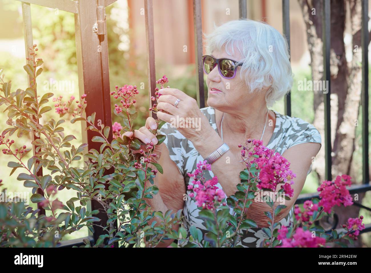 Caring elderly people in hi-res stock photography and images - Alamy