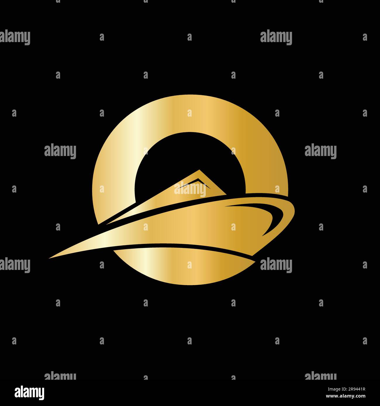 Initial Letter O Cruise Ship Logo Boat Icon. Yacht Symbol, Marine ...