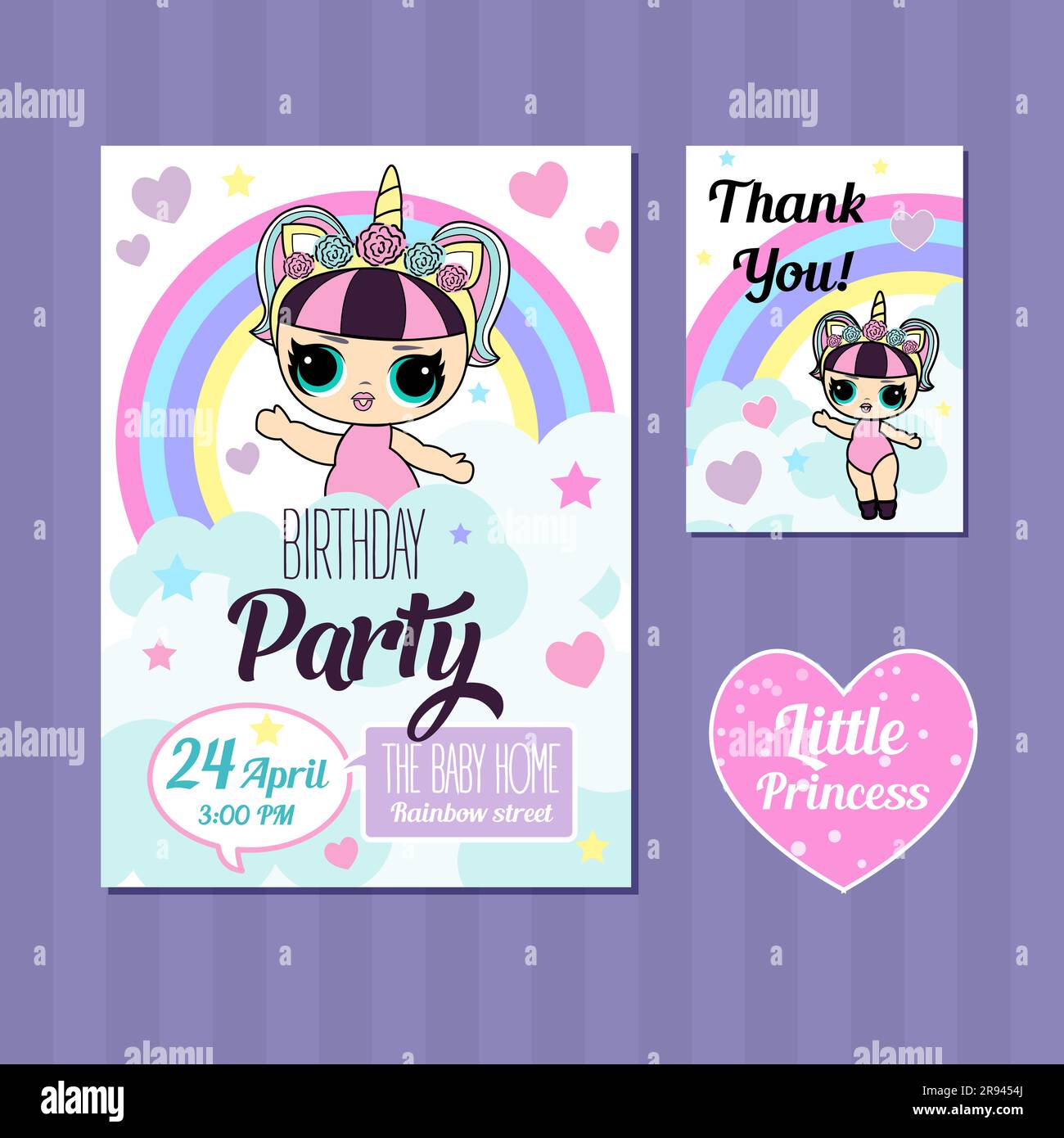 Doll Birthday Digital Invitation, Cute Dolls Birthday Cards, Editable Baby  Doll Birthday Invitation, Girl Birthday Pink Invitation 