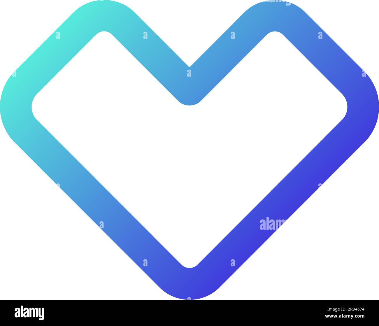 Like pixel perfect gradient linear ui icon Stock Vector