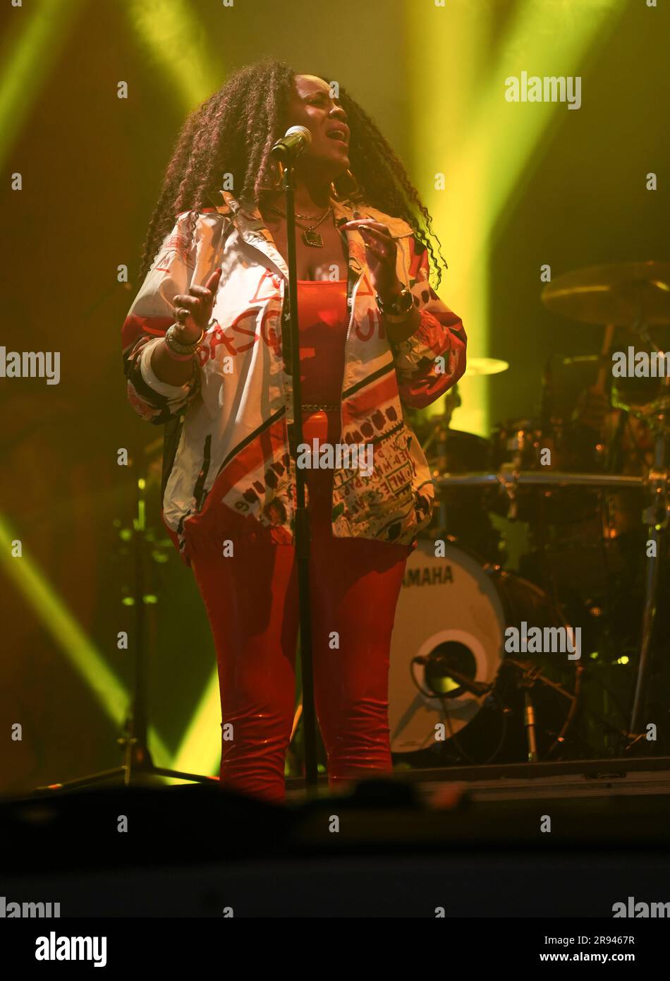 Kelis headlining the West Holts stage, Glastonbury Festival 2023