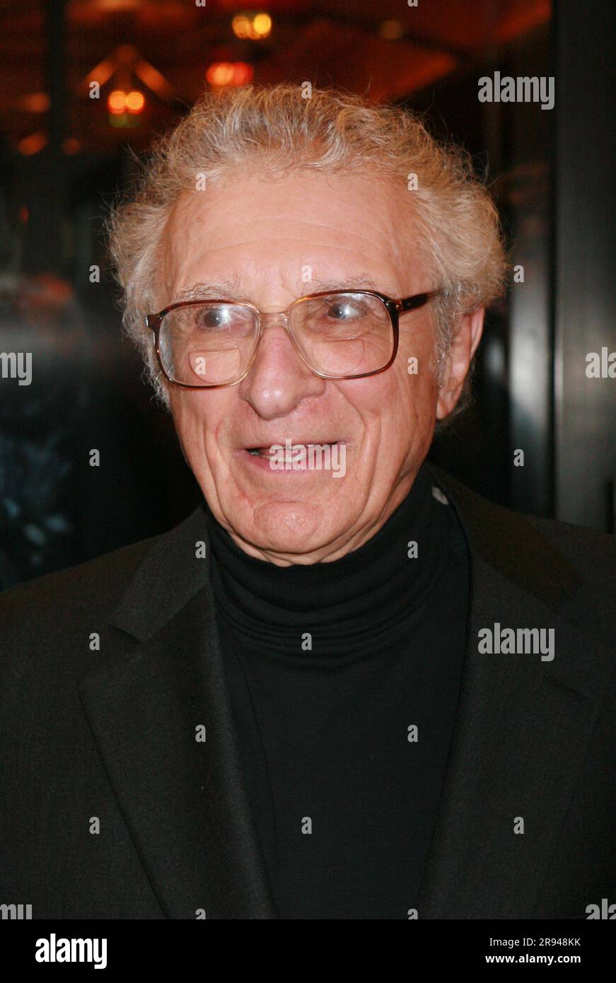 **FILE PHOTO** Sheldon Hamrick Has Passed Away. Sheldon Harnick attends the opening night of the Roundabout Theatre Company's production of 'Pygmalion' at the American Airlines Theatre in New York City on October 18, 2007. Photo Credit: Henry McGee/MediaPunch Credit: MediaPunch Inc/Alamy Live News Stock Photo