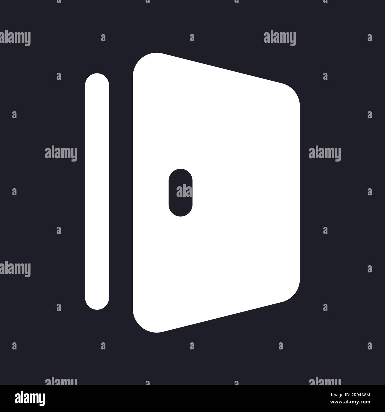 Door dark mode glyph ui icon Stock Vector Image & Art - Alamy