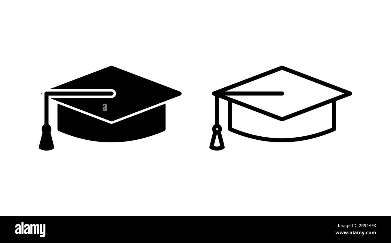 Education icon vector. graduation cap icon vector Stock Vector Image ...