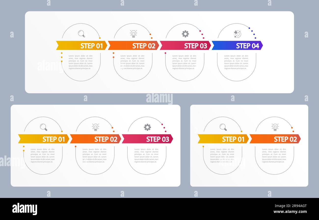 Businessman success infographic chart design template set Stock Vector ...