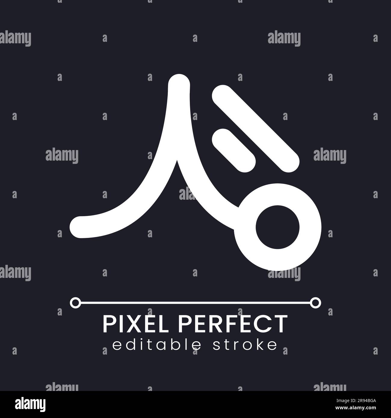 Animation pixel perfect white linear ui icon for dark theme Stock ...