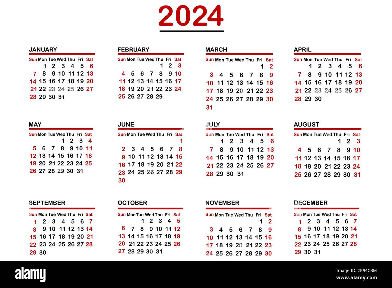 Calendrier 2024