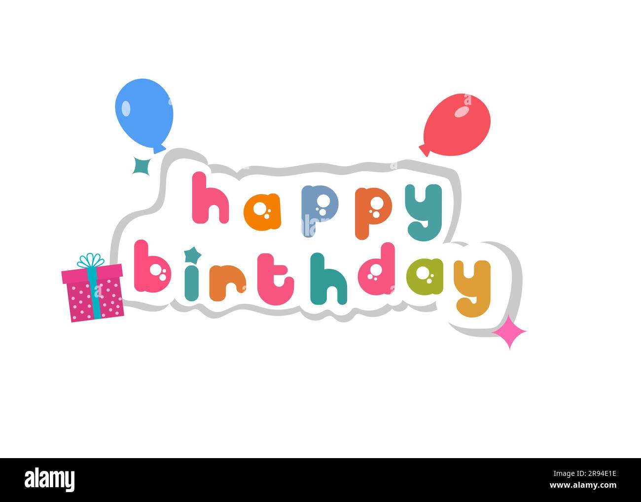 Happy birthday text Stock Vector Image & Art - Alamy