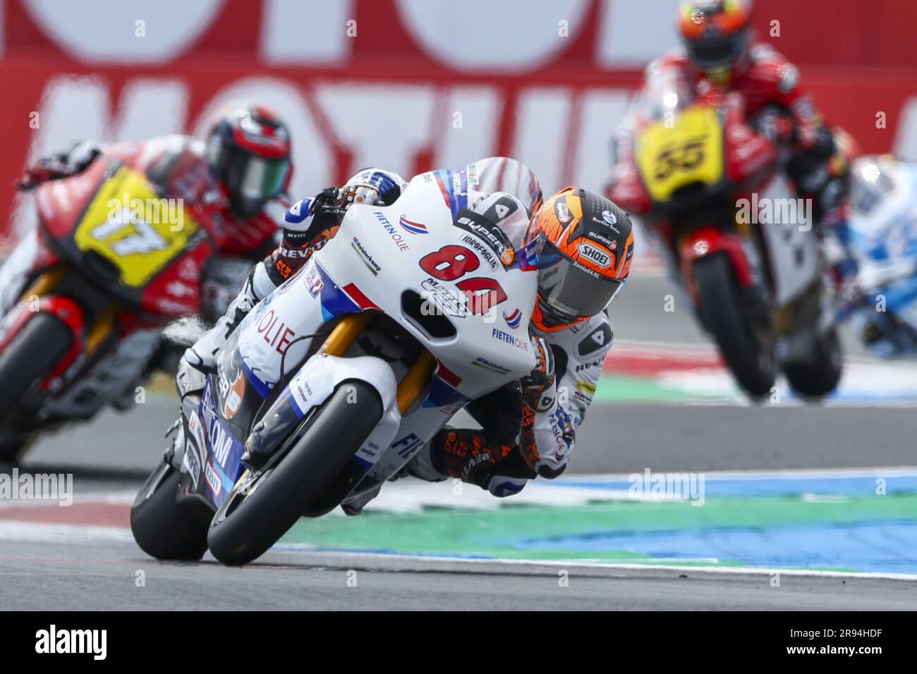 ASSEN Zonta van den Goorbergh (NED) on his Kalex in action during Moto2 qualifying practice on ASSEN Zonta van den Goorbergh (NED) on his Kalex in action during Moto2 qualifying practice on