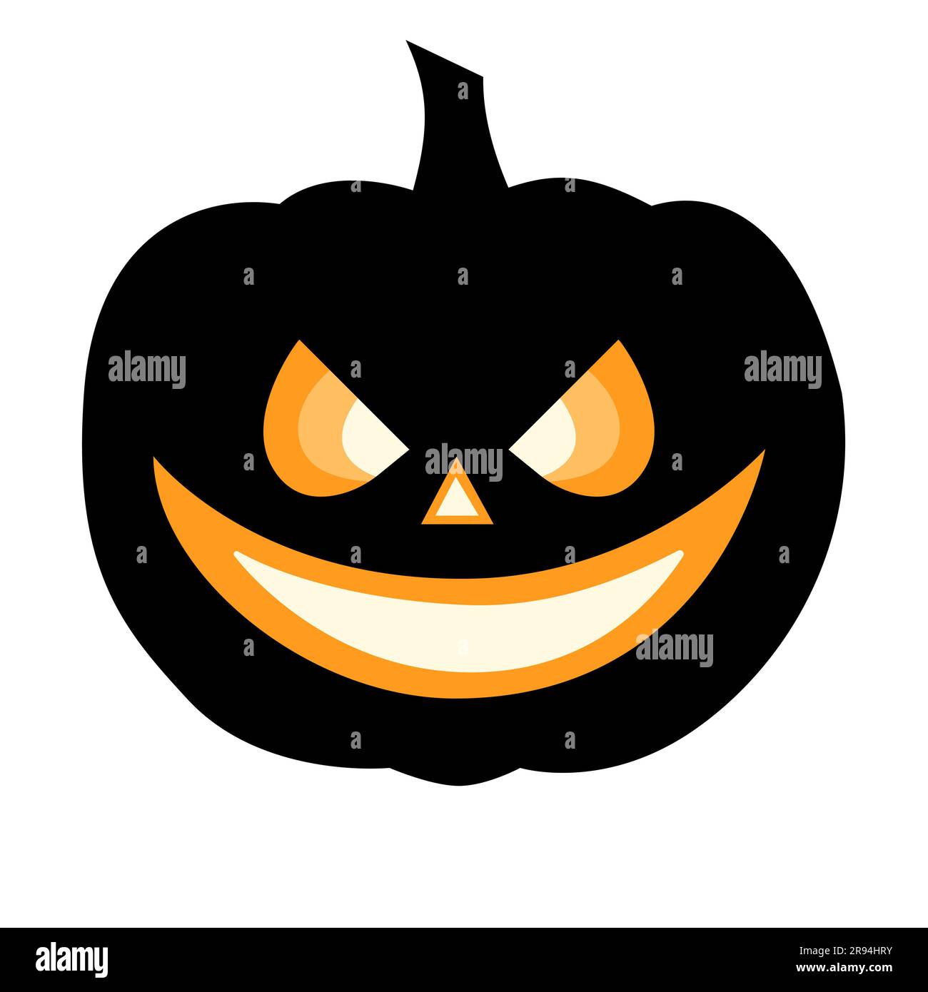 Spooky Halloween Pumpkin. Vector Illustration Stock Vector Image & Art ...