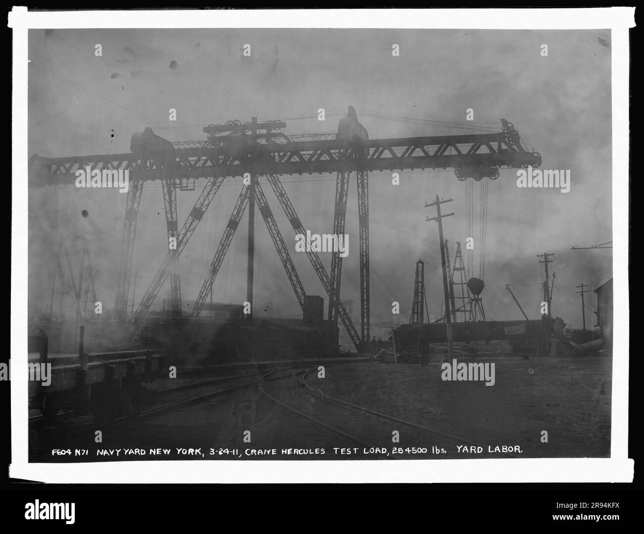 Crane Hercules, Test Load, 284,500 Pounds, Yard Labor. Glass Plate ...