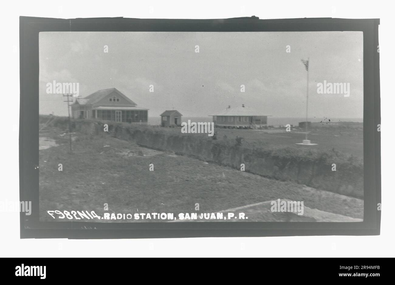 Radio Station, San Juan, Puerto Rico. Glass Plate Negatives of the