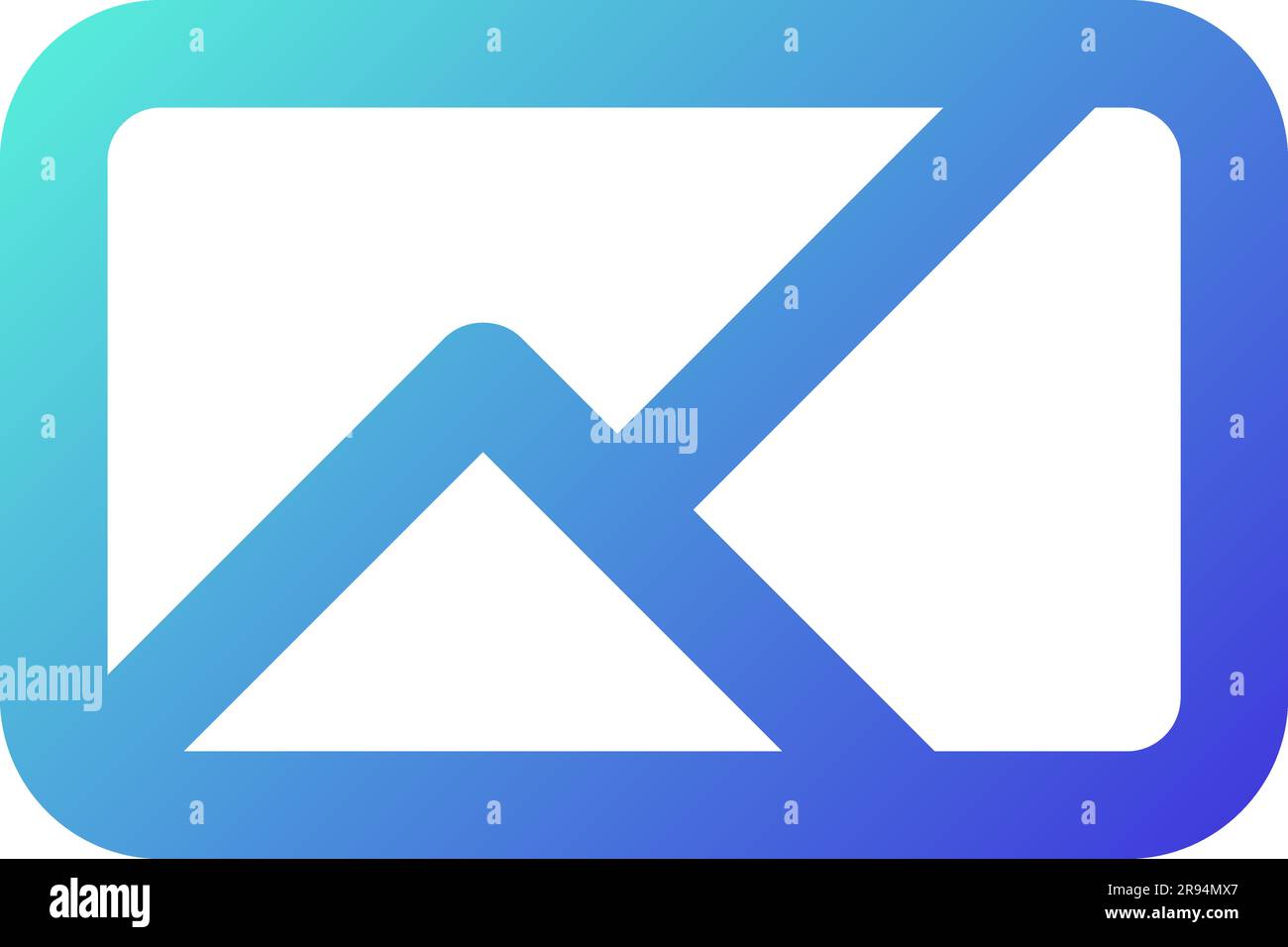 Image pixel perfect gradient linear ui icon Stock Vector
