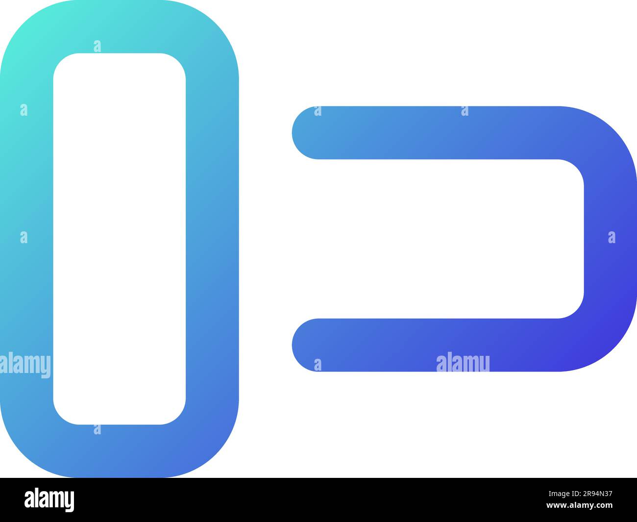 Switch off pixel perfect gradient linear ui icon Stock Vector