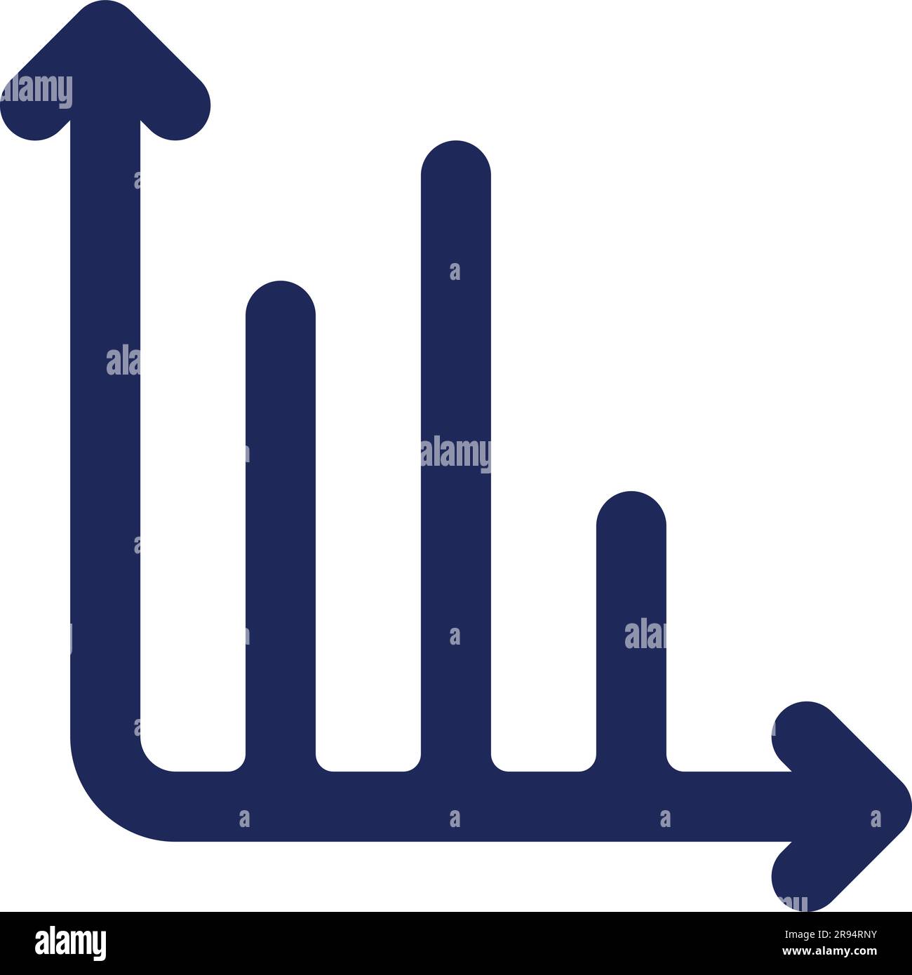 Infochart black glyph ui icon Stock Vector